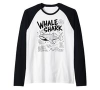 Immersioni subacquee con squalo Balena Oceano biologia Marina Animale Maglia con Maniche Raglan