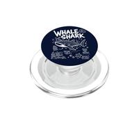 Immersioni subacquee con squalo balena oceano biologia marina animale PopSockets PopGrip per MagSafe