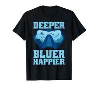 Immersioni subacquee - Deeper Blue Happier - Subacqueo Maglietta