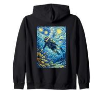 Immersioni subacquee Donne Immersioni Van Gogh Oceano Felpa con Cappuccio