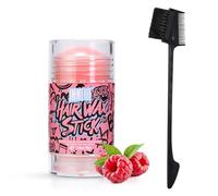 immetee Bastone di cera per capelli da donna, controllo anti-crespo e stoppini, non grasso, senza residui, fissatore per acconciature, parrucche e controllo del contorno, 1,05 oz/30 g (lampone)