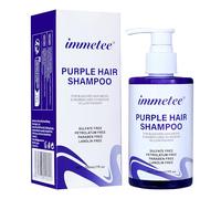 immetee Shampoo Viola,Rimuove i toni biondi dei capelli, Neutralizza efficacemente i toni gialli, Shampoo tonificante per mantenere l'effetto del colore dei capelli tinti 200ml
