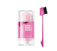 immetee Stick Di Cera Per Capelli, Bastone Di Cera Per Capelli, Gel di controllo dei bordi, stick lisciante per capelli crespi.30g (Rosa)
