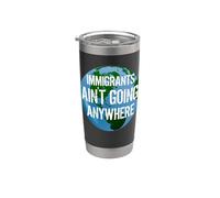 IMMIGRANTS AIN'T GOING ANYWHERE - Continente american Design Bicchiere termico in acciaio inox doppia parete
