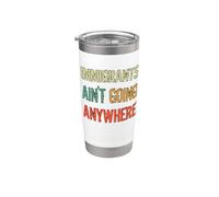 IMMIGRANTS AIN'T GOING ANYWHERE - Diritti dei rifugiati Bicchiere termico in acciaio inox doppia parete