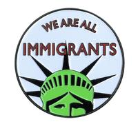 Immigrato Grande Spilla Smaltata, Autorizzato Originale Dipinto Da Opaco Stewart