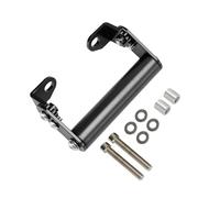 IMMLSX GPS Nav Staffa Per Motocicletta Supporto Per Navigatore GPS Per Telefono Cellulare Supporto Estensibile 22 Mm Nero