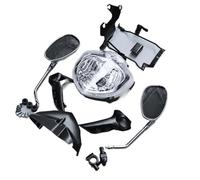 IMMLSX Gruppo Faro Moto Fari Per FZ6N 2007-2010 2008 2009 Staffa Di Montaggio Del Set Di Fari Specchio Copertura Del Tachimetro Anteriore Faro