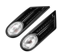IMMLSX Indicatori Di Direzione Laterali Per BMW Per MINI Per COOPER R56 R57 R58 R59 2007-2013 OEM 63137260202 63137260201 Indicatore Laterale Fender Maker LED Luce Segnalazione(Black Clear)