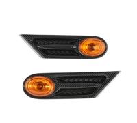 IMMLSX Indicatori Di Direzione Laterali Per BMW Per MINI Per COOPER R56 R57 R58 R59 2007-2013 OEM 63137260202 63137260201 Indicatore Laterale Fender Maker LED Luce Segnalazione(Black Amber)