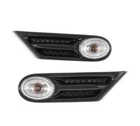 IMMLSX Indicatori Di Direzione Laterali Per BMW Per MINI Per COOPER R56 R57 R58 R59 2007-2013 OEM 63137260202 63137260201 Indicatore Laterale Fender Maker LED Luce Segnalazione(Carbon Clear)