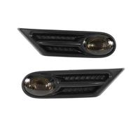 IMMLSX Indicatori Di Direzione Laterali Per BMW Per MINI Per COOPER R56 R57 R58 R59 2007-2013 OEM 63137260202 63137260201 Indicatore Laterale Fender Maker LED Luce Segnalazione(Black Smoke)