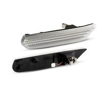 IMMLSX Indicatori Di Direzione Laterali Per Boxster 986 996 911 Per Carrera Per Targa 1996-2004 2 Pezzi Ambra Dinamica LED Indicatore Laterale Direzione Lampada Lampeggiante Auto(Transparent Silver)
