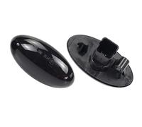 IMMLSX Indicatori Di Direzione Laterali Per Citroen Per C1 Per C2 Per C3 Per C4 Per C5 Per C6 Per Jumpy Per Berlingo Luce Di Posizione Laterale A LED Lampeggiante Dinamica(Dynamic Smoked Black)