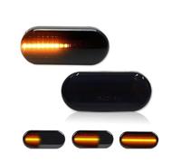 IMMLSX Indicatori Di Direzione Laterali Per Octavia Per SEAT Per Ibiza 6L Per Cordoba Per Toledo Per Leon MK1 MK2 LED Dinamico Luce Di Indicatore Laterale Disabilita Segnale(Smoke Dynamic)