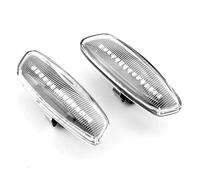 IMMLSX Per Citroen Per C4 Per Picasso 2006-2015 Luce Di Posizione Laterale LED Scorrevole Per Auto Specchietto Retrovisore Indicatore(Crystal white)