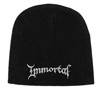 Immortal Beanie Hat cap Classic Band Logo Ufficiale Nuovo Nero Size One Size