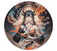 Immortal Heroes Fantasy 1000 Piece for Adults And Kids, Portrait-Puzzle Round Jigsaw Puzzles, Unique Challenging Stress Reliver Gifts for Family, Friends 1000pcs (67.5x67.5cm)