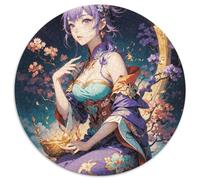 Immortal Heroes Fantasy 1000 Pieces for Kids, Portrait-Puzzle Round Jigsaw Puzzles, Unique Challenging Stress Reliver Gifts for Family, Friends 1000pcs (67.5x67.5cm)