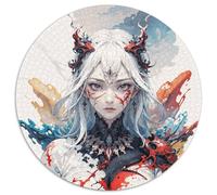 Immortal Heroes Fantasy 1000 Pieces for Kids, Portrait-Puzzle Round Puzzle, Challenging & Brainteasing Stress Reliver Birthday Gifts 1000pcs (67.5x67.5cm)