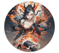 Immortal Heroes Fantasy 1000 Pieces for Kids, Portrait-Puzzle Round Puzzle, Unique Challenging Stress Reliver Educational Toys for Toddlers 1000pcs (67.5x67.5cm)