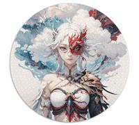 Immortal Heroes Fantasy 1000 Pieces for Kids, Portrait-Puzzle Round Puzzle, Unique Challenging Stress Reliver Toys for Kids 1000pcs (67.5x67.5cm)