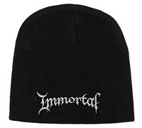 Immortal 'Logo' (Nero) Beanie Hat - NUOVO E UFFICIALE