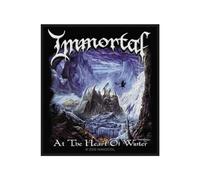 IMMORTAL - Rock Off officially licensed products Immortal Patch At The Heart Of Winter Band Logo Nuovo Ufficiale Nero Woven Sew Size Accessory Size