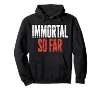Immortal So Far Confident Death Jokes Sarcasm |- Felpa con Cappuccio