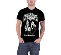 Immortal Uomo T Shirt nero Pure Holocaust band logo Ufficiale