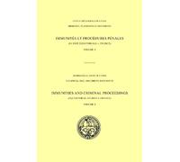 Immunities and criminal proceedings (Tascabile)