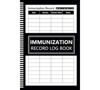 Immunization Record Log Book: Keep Track Of Your Vaccine Organizer For Medical History