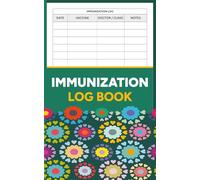 Immunization Record Log Book: Personal Vaccination History Log for Individuals and Families (5 × 8 in)