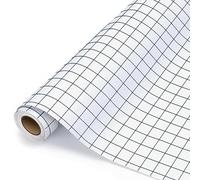 ImnBest Pellicola di trasferimento plotter per vinile, 30,5 cm x 500 cm, con griglia di allineamento trasparente, pellicola di trasferimento per decalcomanie, cartelli, finestre (Grigio 30 * 950)
