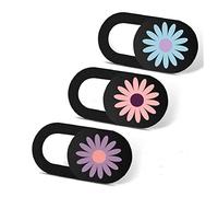 IMNEXT2U Custodia per fotocamera per computer portatile, confezione da 3 pezzi, ultra sottile, per Echo Show, computer, tablet, Mac Air, Chromebook, PC, margherita (in attesa di brevetto)