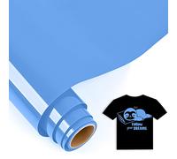 IModeur 5 Ft vinile termoadesivo Blu cielo - 30,5 x 153 cm vinile termoadesivo per tessuti, vestiti, berretti, pantaloni, termovinile vinile per Cricut Maker, Silhouette Cameo