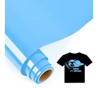 IModeur 5 Ft vinile termoadesivo Blu lago - 30,5 x 153 cm vinile termoadesivo per tessuti, vestiti, berretti, pantaloni, termovinile vinile per Cricut Maker, Silhouette Cameo