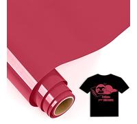 IModeur 5 Ft vinile termoadesivo Rosso Rosa - 30,5 x 153 cm vinile termoadesivo per tessuti, vestiti, berretti, pantaloni, termovinile vinile per Cricut Maker, Silhouette Cameo