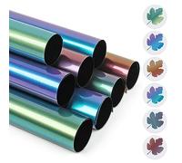 IModeur 8 fogli di vinile termoadesivo cangiante - 30,5 x 25,4 cm vinile termoadesivo per tessuti, vestiti, berretti, pantaloni