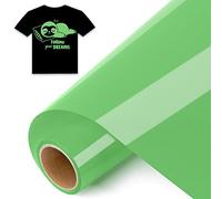 IModeur 8 Ft vinile termoadesivo Verde - 30,5 x 244 cm vinile termoadesivo per tessuti, vestiti, berretti, pantaloni, termovinile vinile Verde per Cricut Maker, Silhouette Cameo