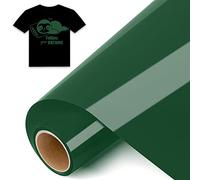 IModeur 8 Ft vinile termoadesivo verde scuro - 30,5 x 244 cm vinile termoadesivo per tessuti, vestiti, berretti, pantaloni, termovinile vinile verde per Cricut Maker, Silhouette Cameo