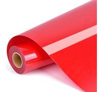 IModeur Pellicola tessuto rosso - 30,5 x 400 cm Flexfolie Plotter per Cricut Maker, Silhouette Cameo