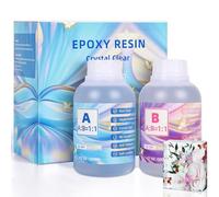 IModeur Resina epossidica trasparente - 1L/34 oz cristallo autolivellante resina epossidica - Nessun ingiallimento, nessuna bolla resistente ai raggi UV resina per artigianato, creazione di gioielli