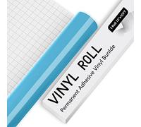 IModeur Vinile permanente in vinile blu chiaro lucido, 30,5 x 305 cm per macchine da taglio e cammeo, adesivo in vinile per tazze, finestre, decorazioni per la casa, altri progetti fai da te
