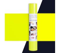 IModeur vinile termoadesivo Neon Giallo - 30,5 x 275 cm vinile termoadesivo per tessuti, vestiti, berretti, pantaloni, termovinile vinile Giallo per Cricut Maker, Silhouette Cameo