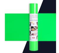 IModeur vinile termoadesivo Neon Verde - 30,5 x 275 cm vinile termoadesivo per tessuti, vestiti, berretti, pantaloni, termovinile vinile Verde per Cricut Maker, Silhouette Cameo