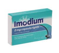 Imodium 2 mg Loperamide Antidiarroico GMM 8 Capsule