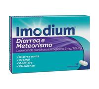 Imodium diarrea e meteorismo 2 mg + 125 mg 12 compresse