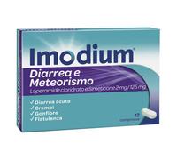 Imodium Diarrea e Meteorismo 2 mg/125 mg 12 compresse