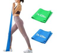 iMoebel Bande di Resistenza - Fascia da ginnastica per fitness 2 spessori 8-10 kg/12-15 kg extra lunga 1,8/2,0m per yoga pilates crossfit riabilitazione